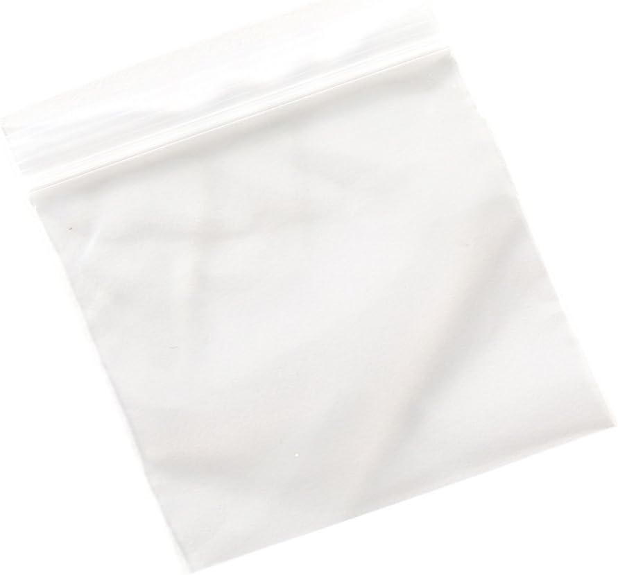 Restaurantware Bag Tek Resealable Zip Bags, 3.5 x 3 Inch, 100 High Clarity Bags for Snacks, Nuts, Candy Treats