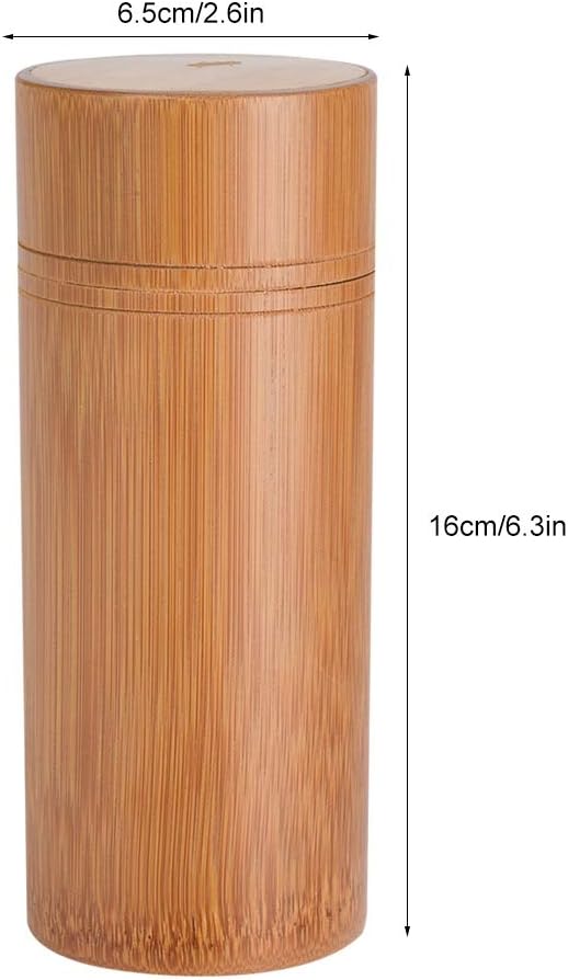 Mumusuki Tea Jar, Portable Sealed Tube Tea Storage Box for Farmhouse Kitchen Counter (M)