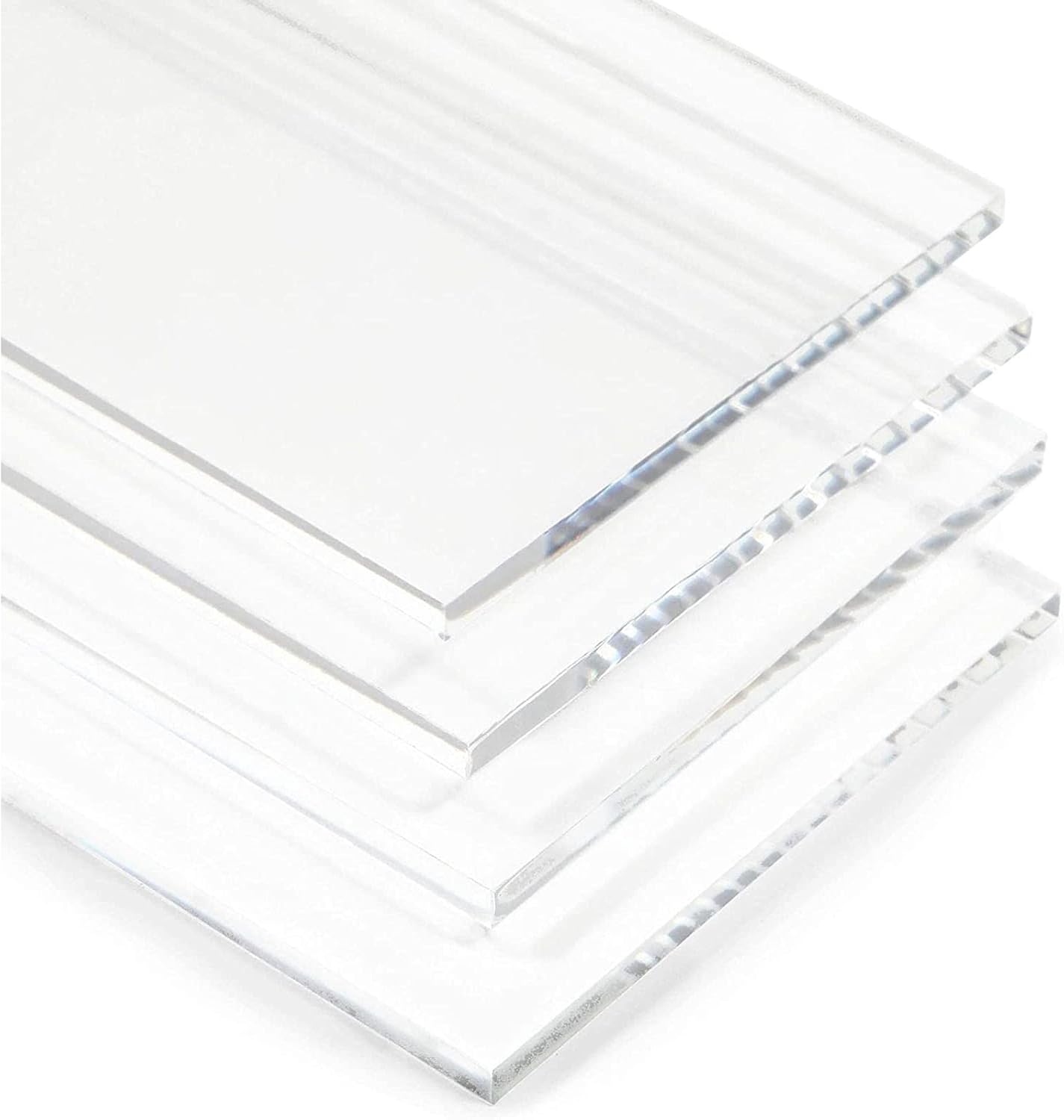 Bright Creations 20-Pack Clear Acrylic Place Cards for Seating, Wedding Guest Names, Table Settings, 3.5 × 2 in