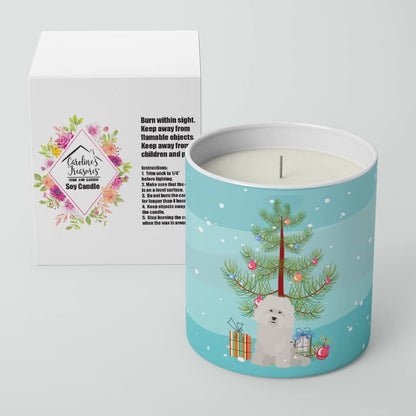 Caroline's Treasures CK3492CDL Bolognese Christmas Tree 10 oz Decorative Soy Candle Nature Soy Wax Essential Oil Home Decor Ideal for Bedroom Kitchen Bath Office Gift, 10 oz