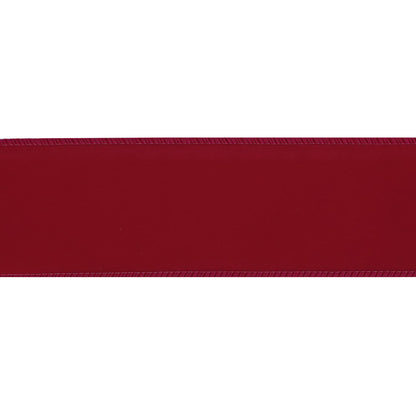 MEEDEE Red Velvet Wired Ribbon 2.5 Inch Wide Red Ribbons 25 Yards Spool Velvet Christmas Ribbon Red Wired Ribbons for Christmas Tree, Wreaths Supplies, Bows Making