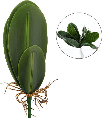 WINOMO Artificial Orchid Leaf, Fake Flower Leaf for Home Office Decoration