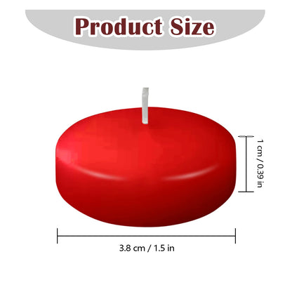 20 Pcs Floating Candles Centerpieces, 1.5 Inch Unscented Floating Candles, Warm Tealights Candles for Wedding, Night, Christmas, Valentine's Day,Home Decor and Party Decoration (Red 20pcs)