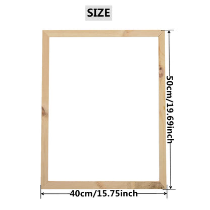 ENLAYER 40X50 cm Wooden Frame DIY Picture Frames Art Suitable for Home Decor Painting Digital Diamond Drawing Paintings, Display Pictures 16x20 picture frames for wall (40 * 50CM)