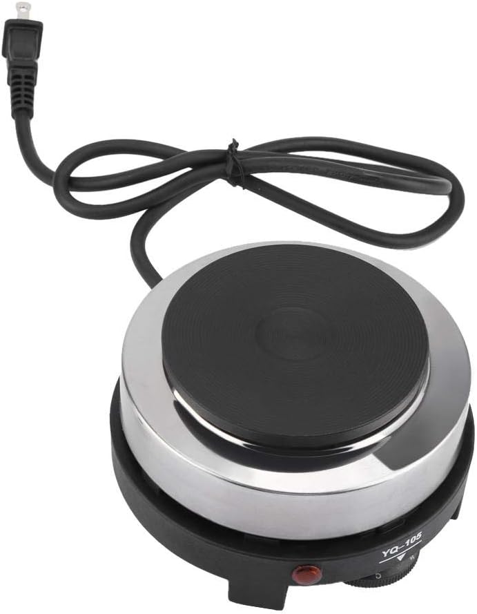 Nikou Electric Mini Stove, Portable 500W Cooking Plate Hot Plate Multifunction Home Heater (US Plug 110V)
