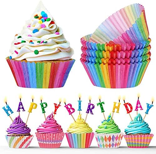 600PCS/Set Muffin Cupcake Paper Cups, Cake Forms Cupcake Liner Baking Muffin Box Party Tray Decorating Tools