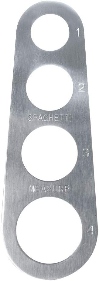 Stainless Steel Spaghetti Measurer, 4 Hole Portion Control Cooking Tool for Pasta Ruler