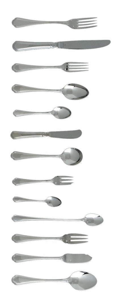 Fortessa Medici 18/10 Stainless Steel Flatware Bouillon Spoon, Set of 12