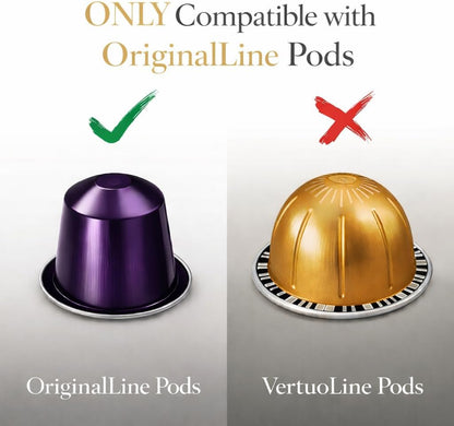 50 Amazon Basics Nespresso OriginalLine Coffee Pod Storage Drawer Holder, Capsule Capacity, Black