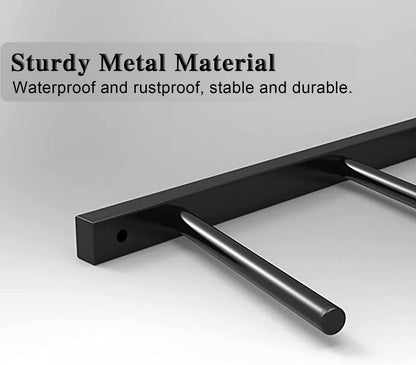Oracra Yoga Mat Holder Large Capacity Hanging Yoga Mat Wall Holder - 9 Sectional, Home Adjustable Metal Exercise Mats Storage Rack, Commercial Gym Accessories