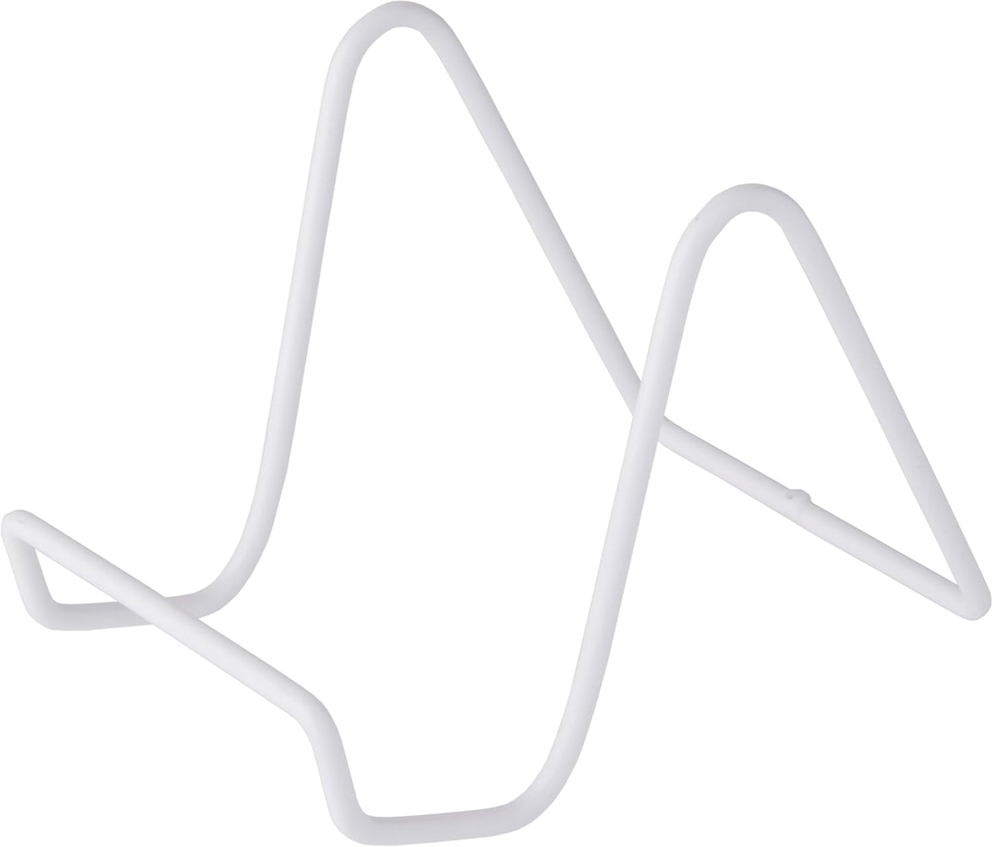 Bard's Vinyl Covered White Wire Easel Stand, 4" H x 3.5" W x 5.5" D