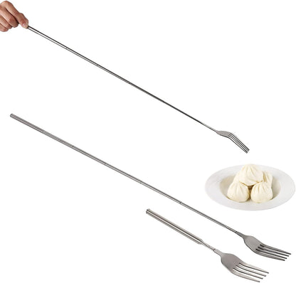 5Pcs Stainless Steel BBQ Telescopic Forks, 8.7-25.4 Inch Long Handle Cutlery for Barbecue, Toasting, Dinner