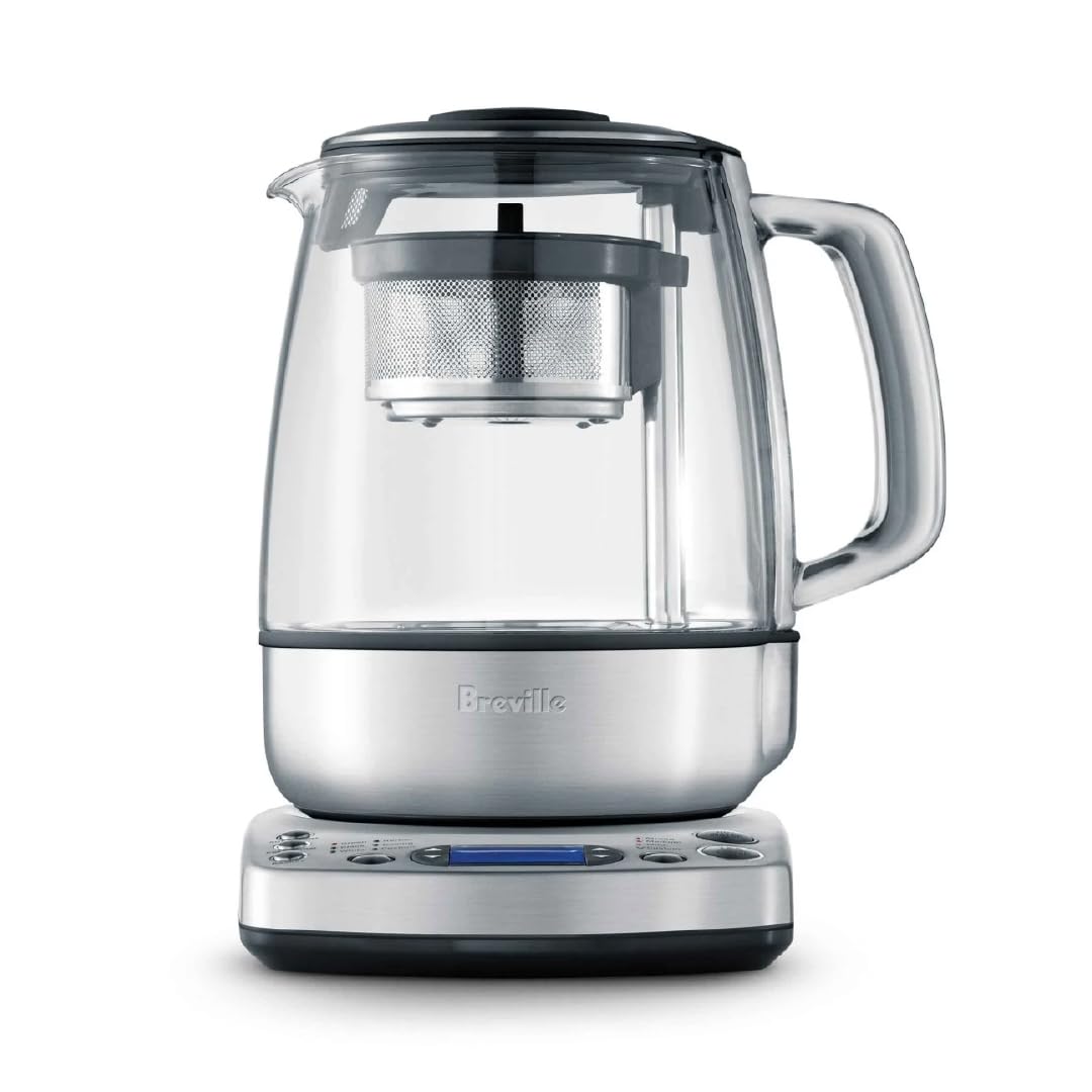 Breville BTM800XL Tea Maker Infuser and Water Kettle, 51 oz, Brushed Stainless Steel and Glass