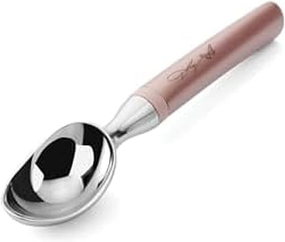 13.9 2.68 1.97 Inch Dolly Parton Ice Cream Scoop, Blush Stainless Steel Head with Ergonomic Weighted Handle, Dishwasher