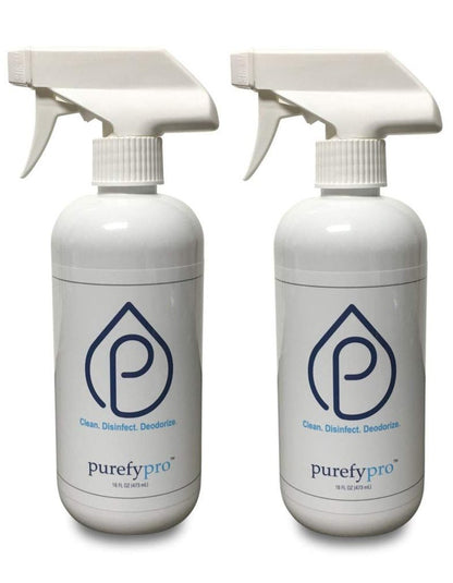 Purefypro Disinfectant Spray (500ml, 2pk) Purefypro Disinfectant Spray (1.7oz, 6 Pack) - No Rinse. No Residue. Kills 99.9999% Norovirus, Flu Virus, and Fungi, Drug Resistant Germs.