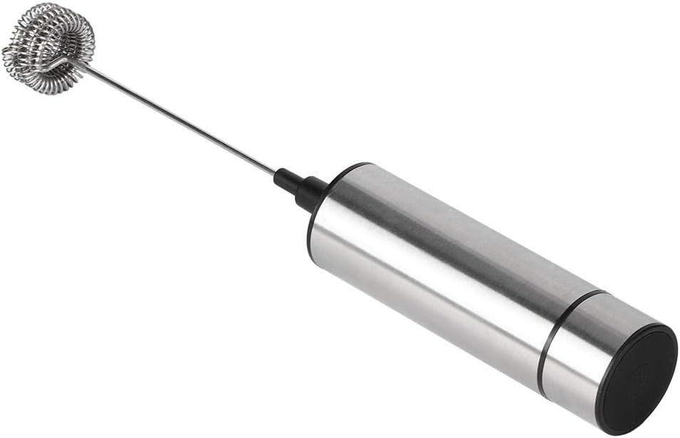 Milk Frother Handheld Foam Maker, Stainless Steel Coffee Stirrer Mixer Blender, Electric Egg Beater Kitchen Utensils