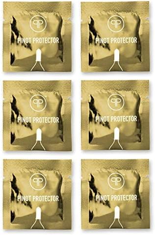 Big Betty Pinot Protector Wine Bottle Stoppers, 6 Pack of 100% Food-Grade Nitrile Stoppers for Glass Wine & Beverage