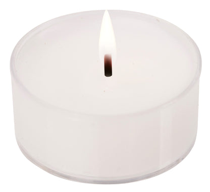 HYOOLA Scented Tealight Candles - Clear Cup - White Tealight Candles Scented - 6 Hour Burn Time - 15 Pack - European Made