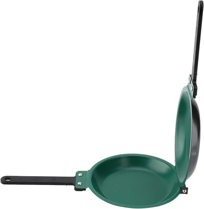Steel Reversible Non-Stick Pancake Maker Pan, Easy Flip Fry Pan for Fluffy Pancakes, Omelette, Frittata