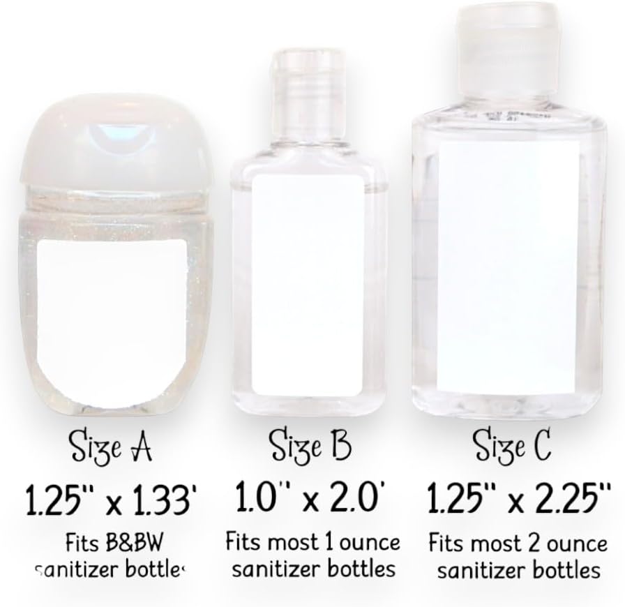 GRD107, 30 Personalized Graduation Party Favor Hand Sanitizer Labels, Graduation Party Favors, Many Colors to Choose