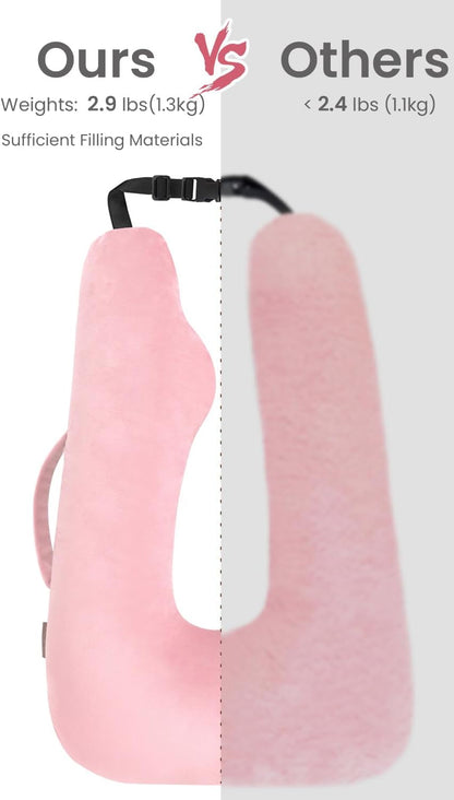 TinlyFinly Car Travel Pillow for Kids Adults, Raised Padding Head and Neck Support Car Seat Sleeping Pillow