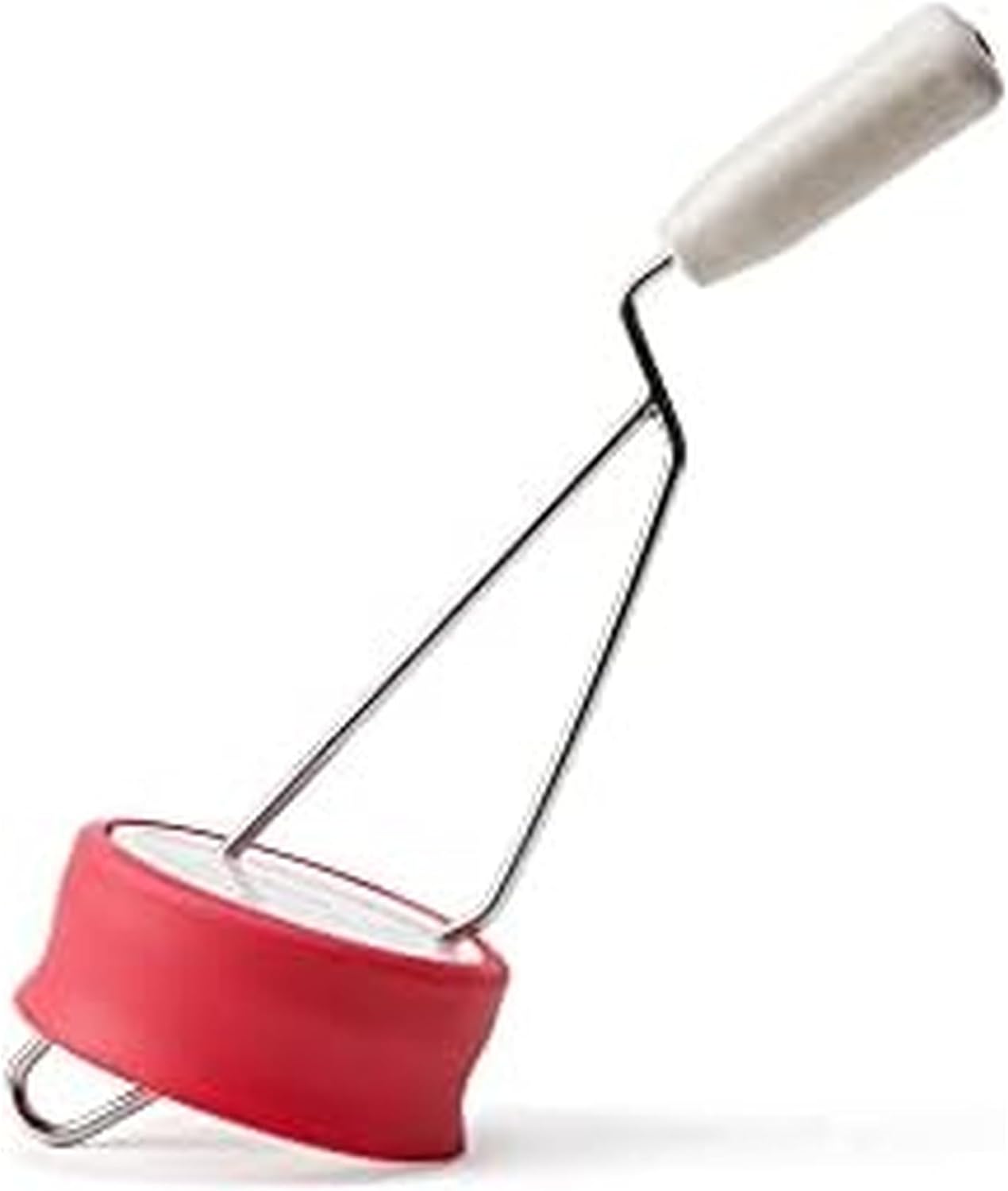 Chef'n Peanut Butter Stirrer - Perfect for Mason & Peanut Butter Jars, Red/Stainless