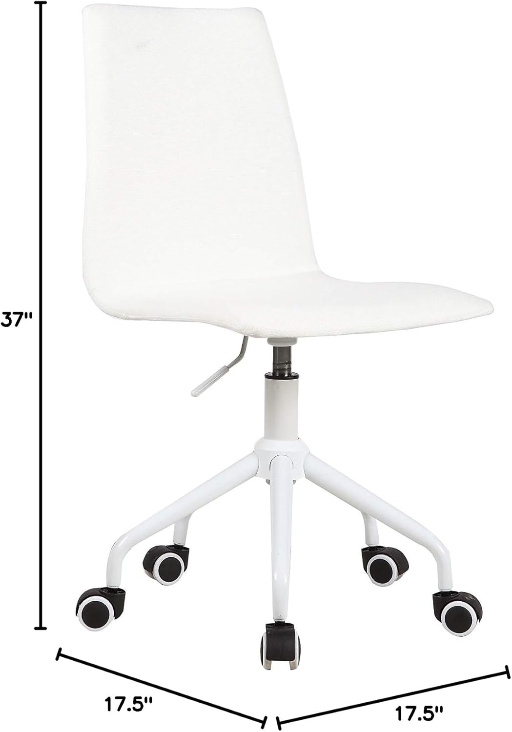 Urban Lifestyle Linen Swivel Chair in White
