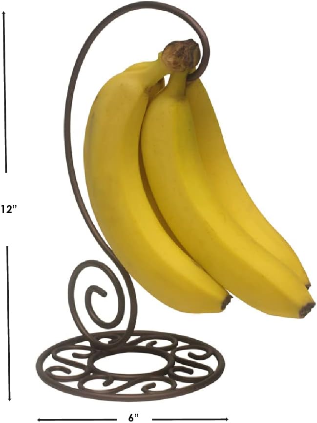 Home Basics Collection Scroll Banana Tree, Bronze