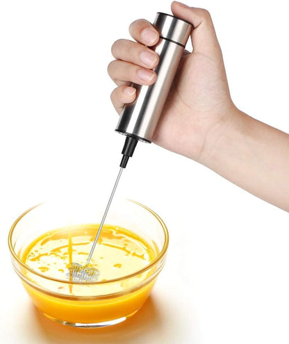 Electric Stirrer, Frother, Stainless Steel Coffee Mixer Blender, Handheld Milk Frother for Coffee