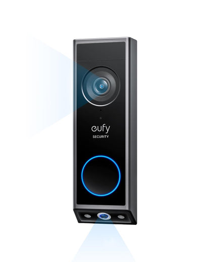 eufy Security E340 Video Doorbell Camera Wireless no Subcription(Battery Powered), Dual Cameras with Delivery Guard, 2K Full HD, Humen/Package/Motion Detection, No Monthly Fee