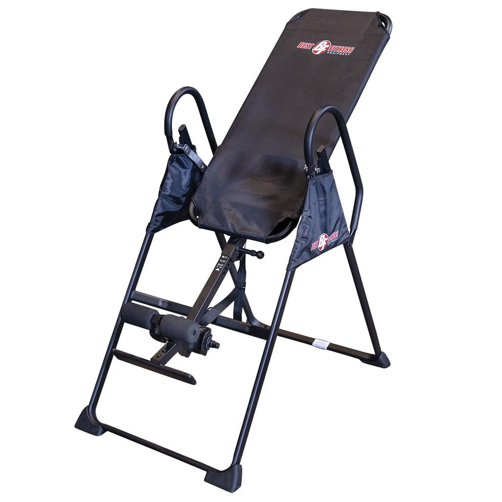 Body-Solid (BFINVER10B) Best Fitness Inversion Table, Foldable Decompression Table for Lumbar Stretching, Strength Training Equipment for Professional Inversion Therapy, Home and Commercial Gym