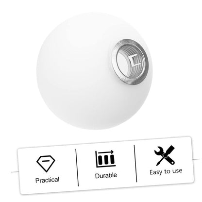 ARTIBETTER Glass Lamp Shade Replacement 4.72 Inch Spherical Globe Lampshade for Ceiling Fixture Chandelier Frosted White Ball Lampshade Cover for Living Room Bedroom Dining Bar