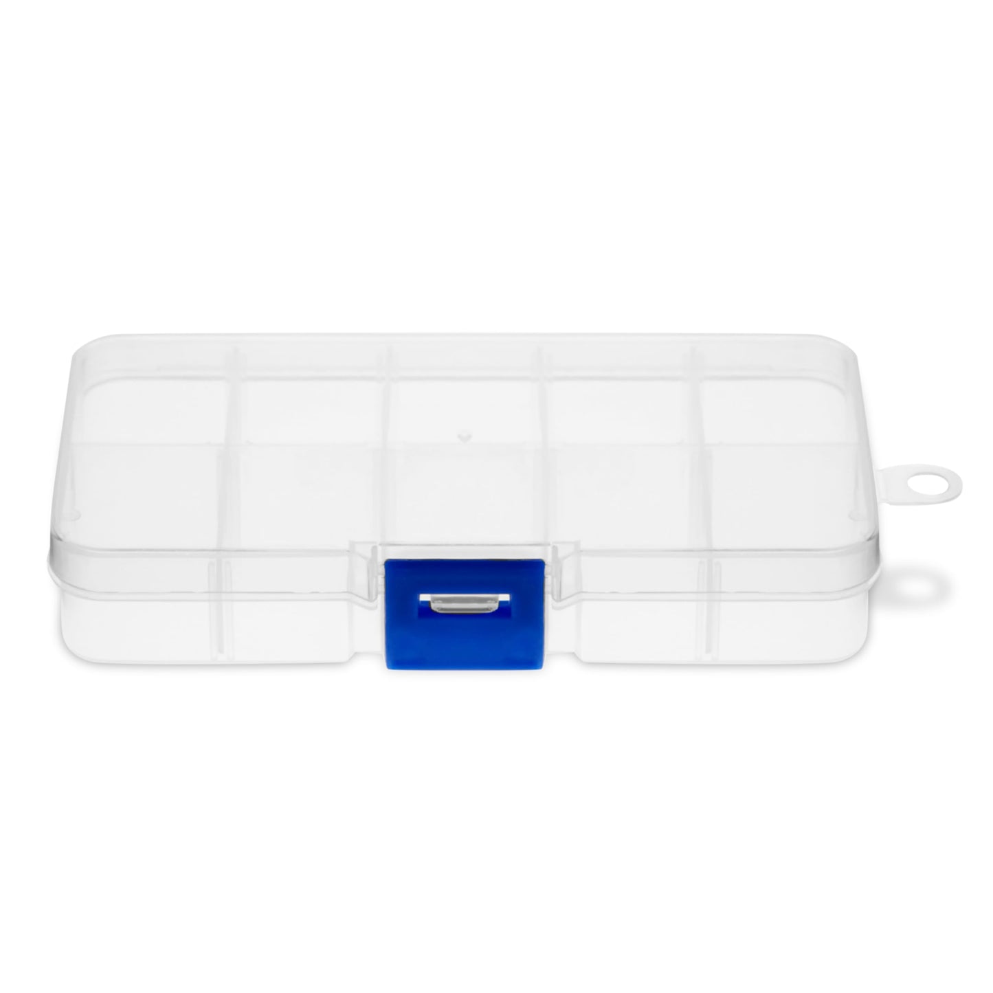 Juvale 12-Pack Mini Tackle Box Organizer - Clear Plastic, 5 x 2.6 x 0.8 In - Customizable Dividers for Screw & Bead Storage - Craft & Earring Storage Containers