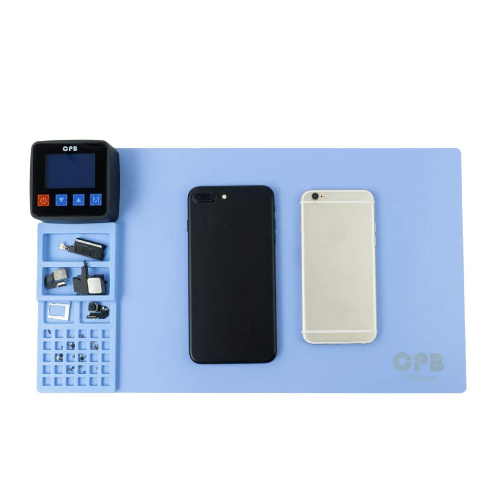 CPB Large Anti-Static Soldering Mat S160 Heat Resistant for PC Cellphone Electronic Repair, with Heating Pad