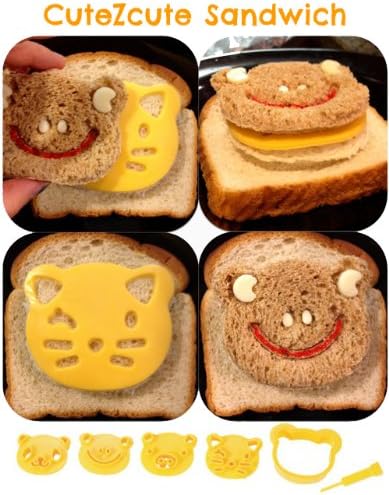 Animal Friends Food Deco Cutter and Stamp Kit - Frame 3 7/8 x 3 1/8 x 1 1/16 inches
