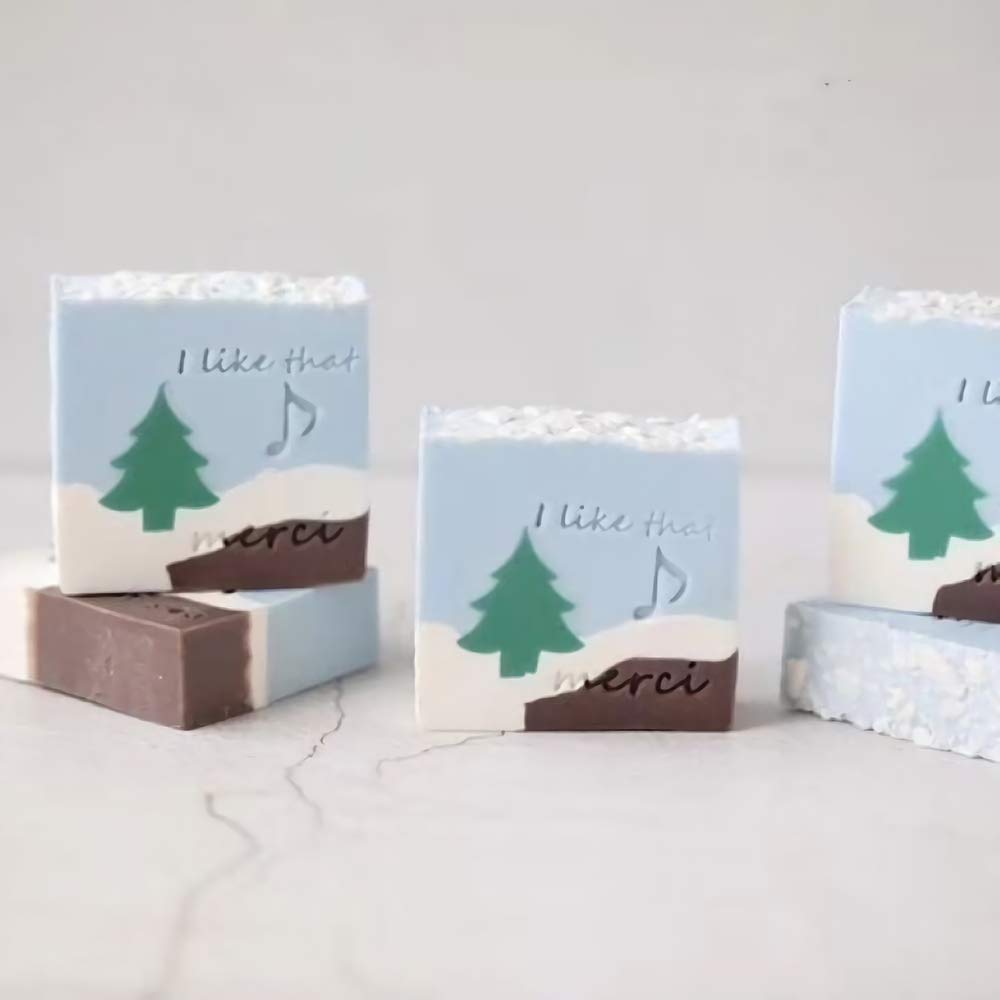 3D Christmas Tree Long Tube Silicone Mold Pine Tree Column Chocolate Candy Mold Handmade Candle Mold Embed Soap Making Supplies