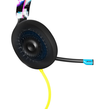 Skullcandy SLYR Multi-Platform Wired Gaming Headset, Removable Mic, Durable and Comfortable Lightweight Design, Ultra-Soft Memory Foam Ear Cushions, PC, Xbox, PlayStation - Black Digi-Hype