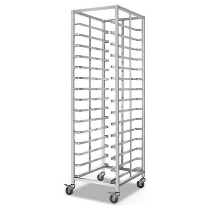 15 Shelf Rolling Rack for Brewery and Beverage Industry Heavy Duty Storage Solution