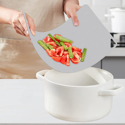 WK Flexible Cutting Board Set of 6, Plastic Cutting Boards for Kitchen, Non Slip Mats with Hole, BPA Free, Dishwasher