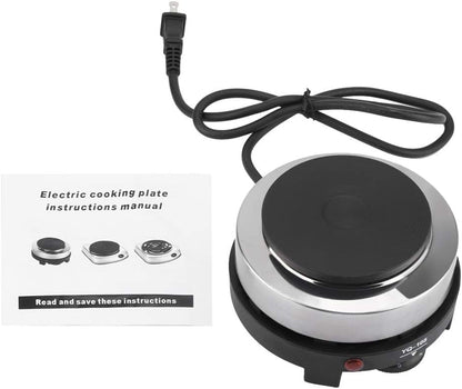 Mini Stove, Portable 500W Electric Hot Plate, Multifunction Home Heater (US Plug 110V) for Soup and Porridge