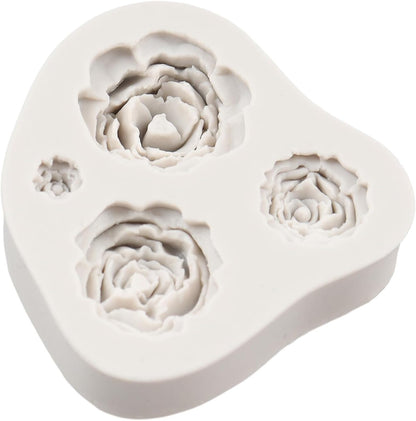 Rose Mold, Rose Flower Silicone Fondant Cake Molds for Cupcake Topper, Cake Decoration, Chocolate Candy