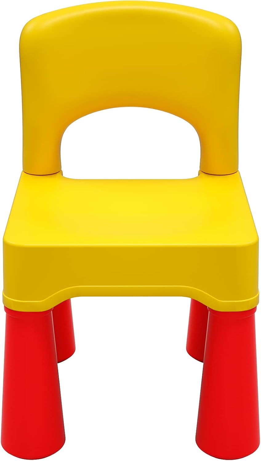 2-4 burgkidz Toddler Chair Plastic for Year Old, Kids Small Chair for Little Boys Girls, Lightweight Durable Montessori