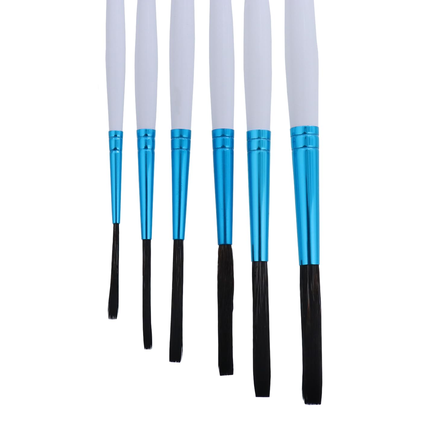 Andrew Mack Tilly Quill Series Synthetic Hair Pinstriping Paint Brushes Hanson Mack Set of 6 Sizes 0,2,4,6,8, and 10
