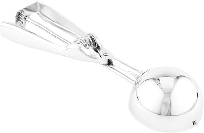 Restaurantware Met Lux 3 Ounce Gelato Scoop - Ambidextrous Ice Cream Scoop with Built-In Blade, Stainless Steel