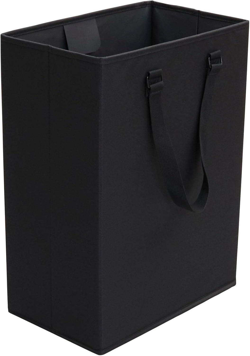 Household Essentials 600D The Recycler Bag, Compact Recycling Center, Polyester with Durable Chipboard Sides, Black