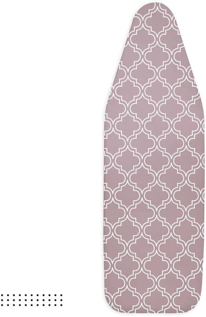 Encasa Ironing Board Covers (57"x22"), Drawstring Tightening with Thick 3 mm Felt Padding, Scorch Resistant, Printed