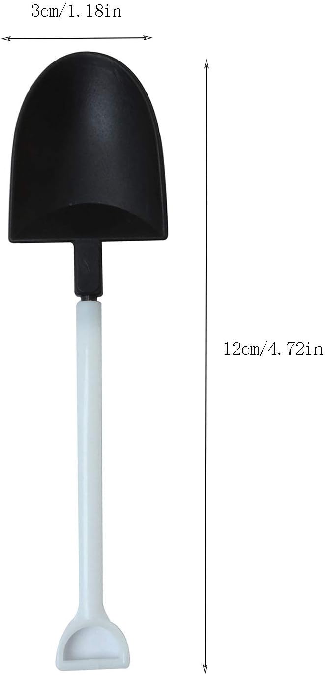 50pcs Disposable Plastic Mini Ice Cream Spoons, Shovel Shape Dessert Spoons, Party Supplies