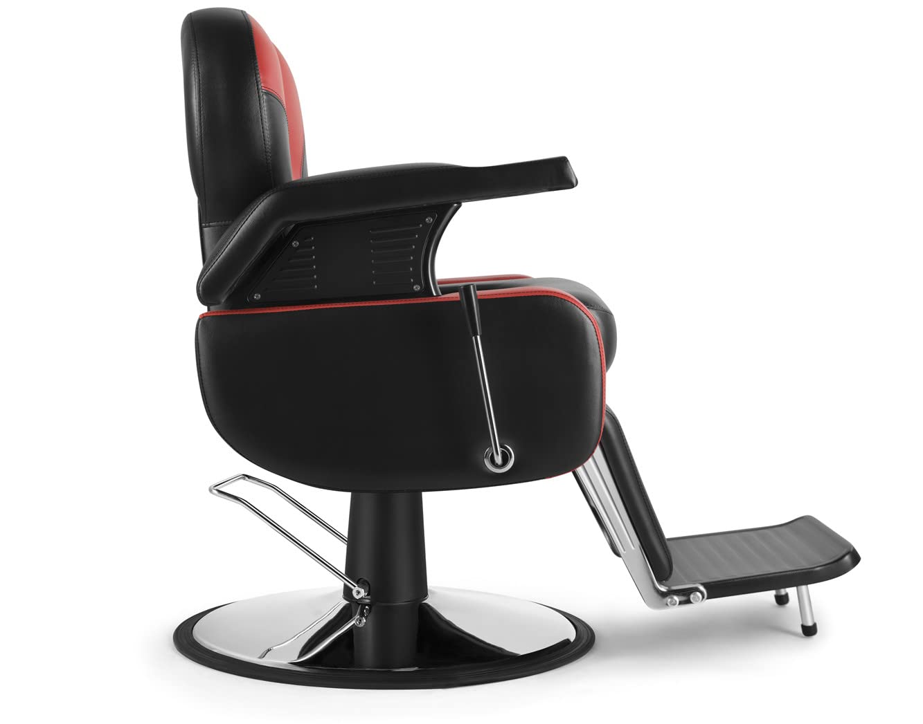 Funnylife Black Salon Styling Vintage Heavy Duty Hydraulic Reclining Barbershop Beauty Salon Equipment