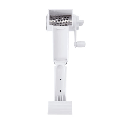 Farberware Professional Rotary Grater with Fine Etched Stainless Steel Drum, 4.33x5.51x3.54 Inch, White