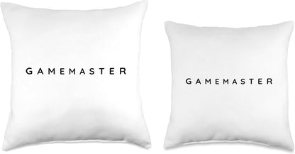 Gamemaster Larpers / Gamemasters Larping Players Modern Font Throw Pillow